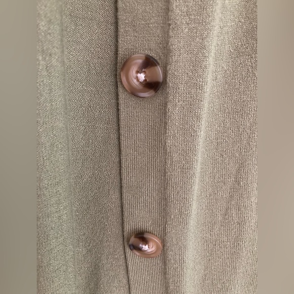 MAGASCHONI Olive Green Duster Long Cardigan ✨ 50% OFF BUNDLES ✨ - Picture 3 of 4